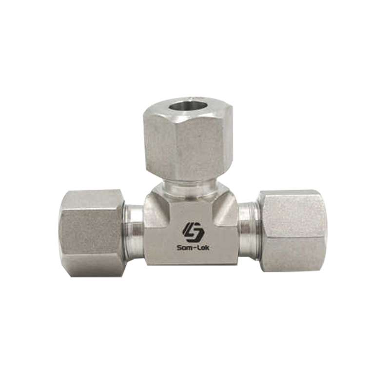 ステンレス鋼製油圧ユニオンティー継手